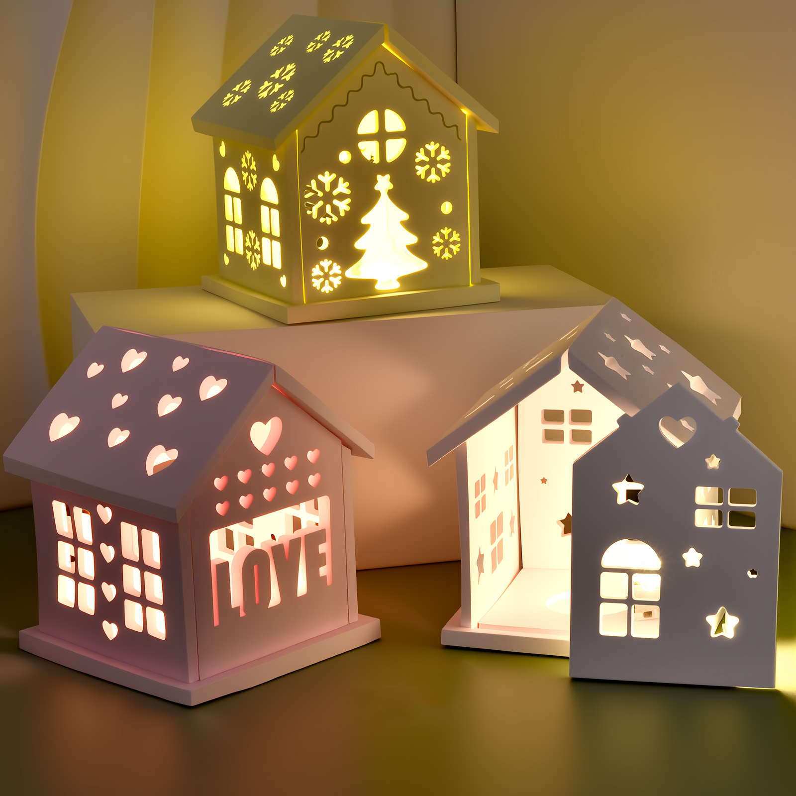 3D House Silicone Mold DIY Chr - Holiday Candle Set ulasan dan harga