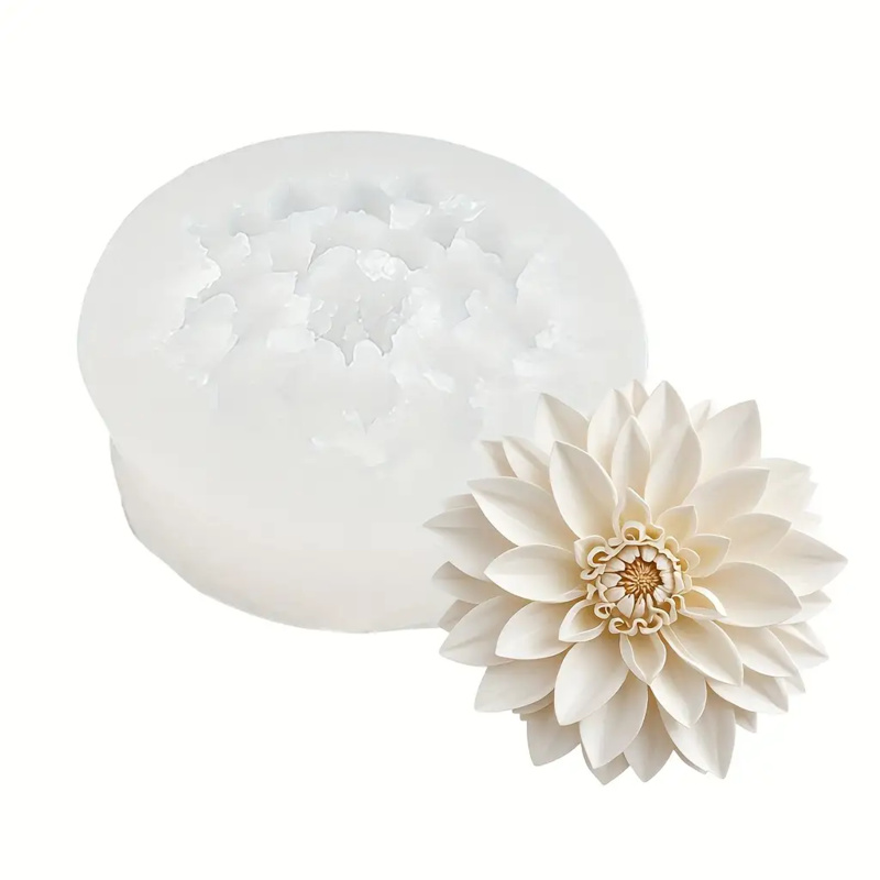 Lotus Flower Silicone Mold，For - Holiday Candle Set ulasan dan harga