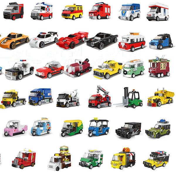 DIY Racing Car Bus Engineering - Lego Set Creator ulasan dan harga